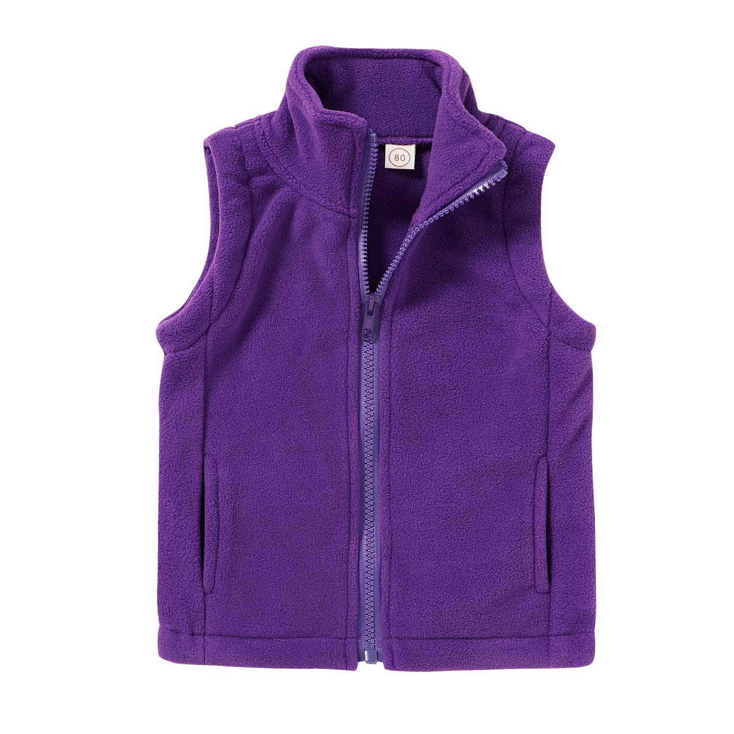 Kid Little Girls Puffer Lightweight Plaid Quilted Vest Cute Winter Outwear Padded Outfit, Purple, 2-3T