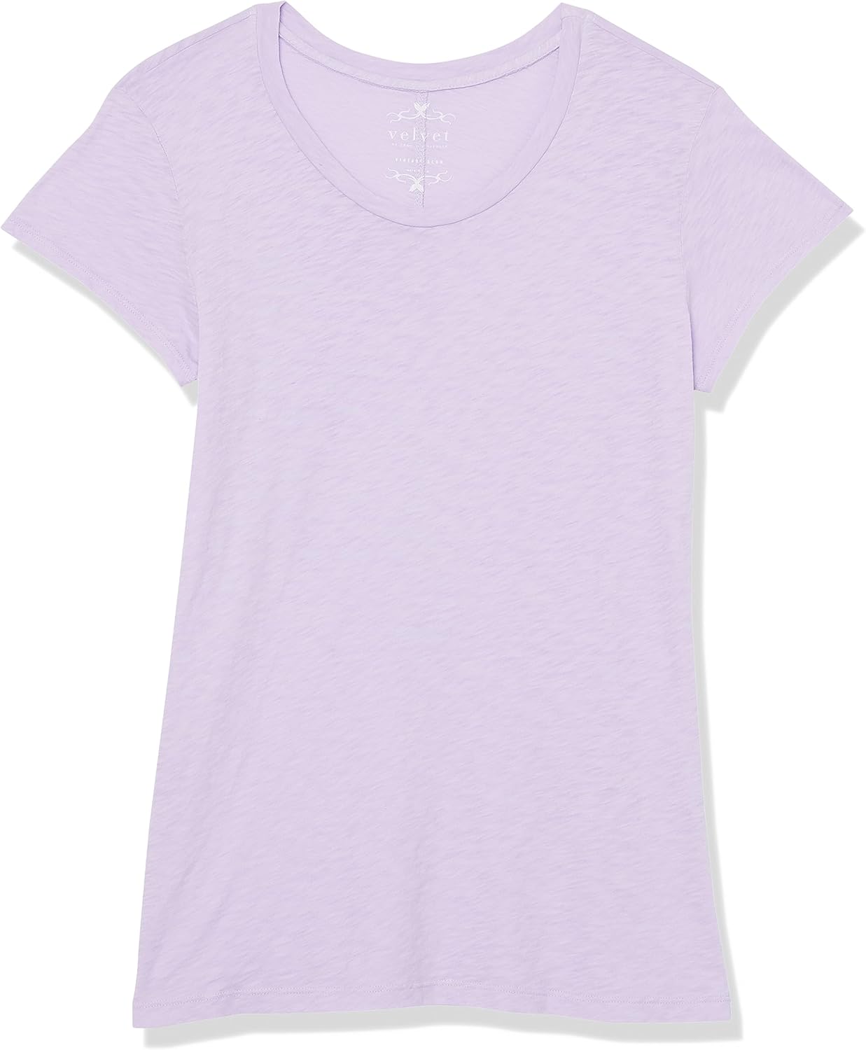 Velvet by Graham & Spencer Women's Odelia Cotton Slub Crew Neck Tee