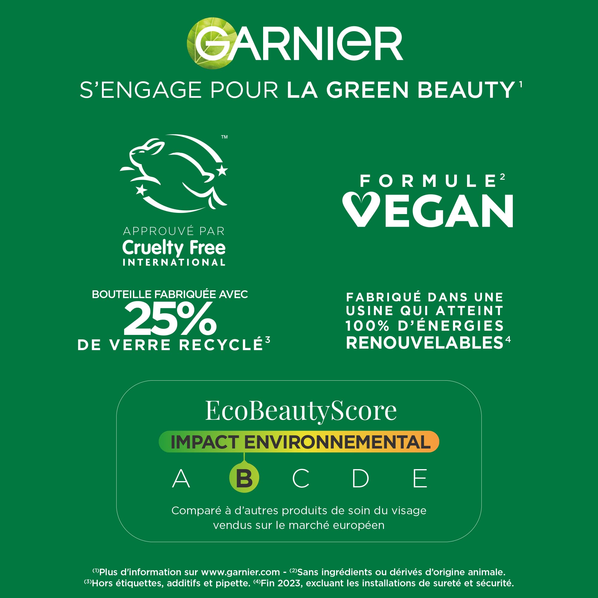 GARNIER Skin Active - Sérum Crème Booster D'Éclat 2-En-1 - Hydratation 72h & Éclat - FPS 25 - Vitamine C & Agrumes - Vegan & Cruelty Free - Peaux Ternes En Manque D'Éclat - 50 ml