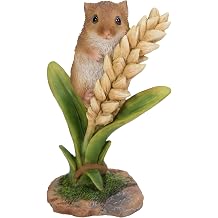Vivid Arts Harvest Mouse on Wheat Highly Detailed Home Garden Decoration NF-DM07-F