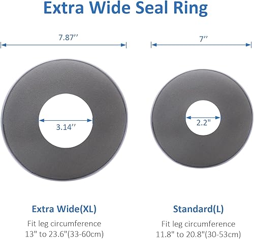 Miniatura 4 de Fundas impermeables de pierna completa para ducha para adultos, fundas de fundición extralargas para piernas de ducha, protector de pierna