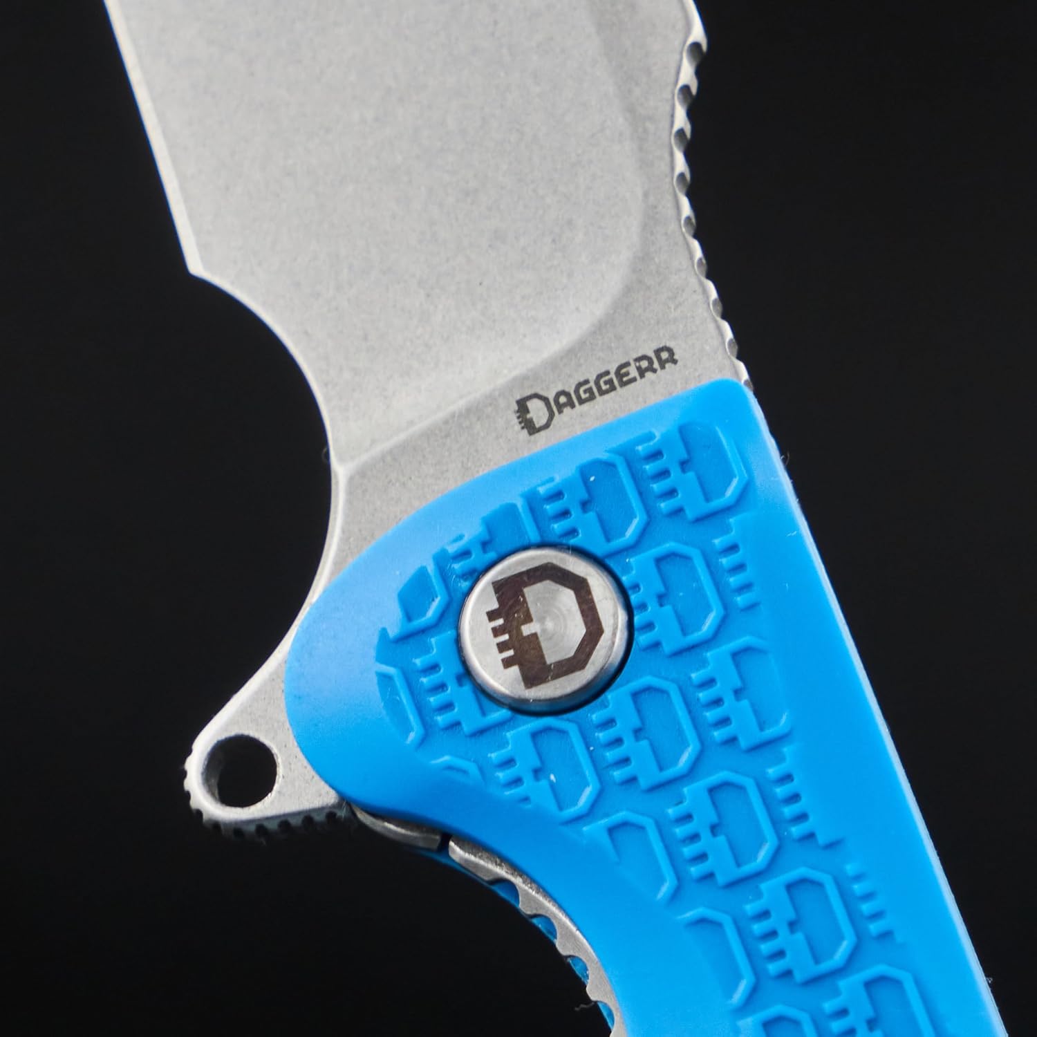 Fielder Discover Line by Daggerr (Blue handle and stonewashed blade)