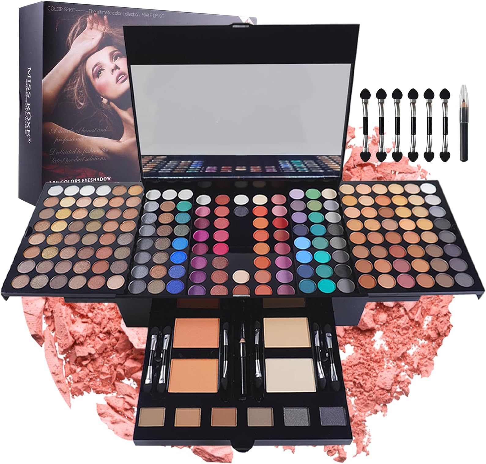 Multi-purpose Makeup Kit Pro Makeup Gift Set Makeup Essential Starter Kit All-in-One Makeup Kit Lip Gloss Blush Brush Eyeshadow Palette Highly Pigmented Cosmetic Palette #5