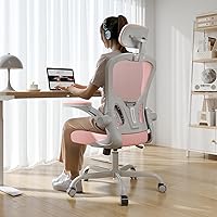 Vista 14 de Silla de oficina ergonómica, capacidad de 330 libras, silla de computadora con respaldo alto para largas horas, cómoda, silla ejecutiva giratoria