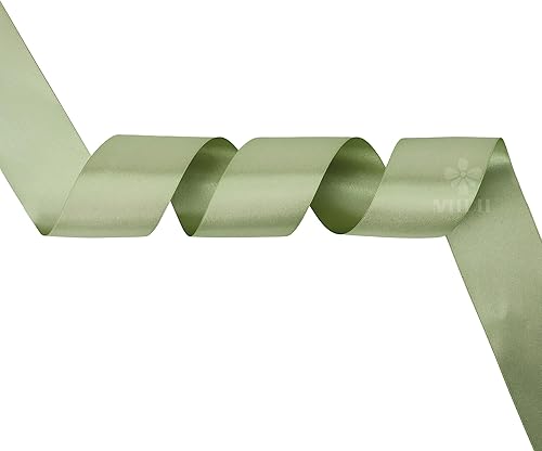 Vista 320 de MEEDEE Orange Satin Ribbon - 1.5 inch Double Faced Satin Ribbon, 50 Yards - Neon Tangerine - For Christmas, Thanksgiving, Halloween, Weddings