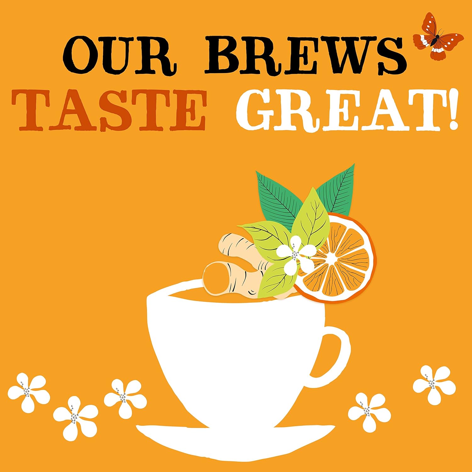 Clipper Tea, Orange & Turmeric, Organic Tea with Licorice Root, Orange Peel and Hibiscus, Plant Based Herbal Tea, Caffeine Free British Tea, 3 Pack, 60 Unbleached Tea Bags