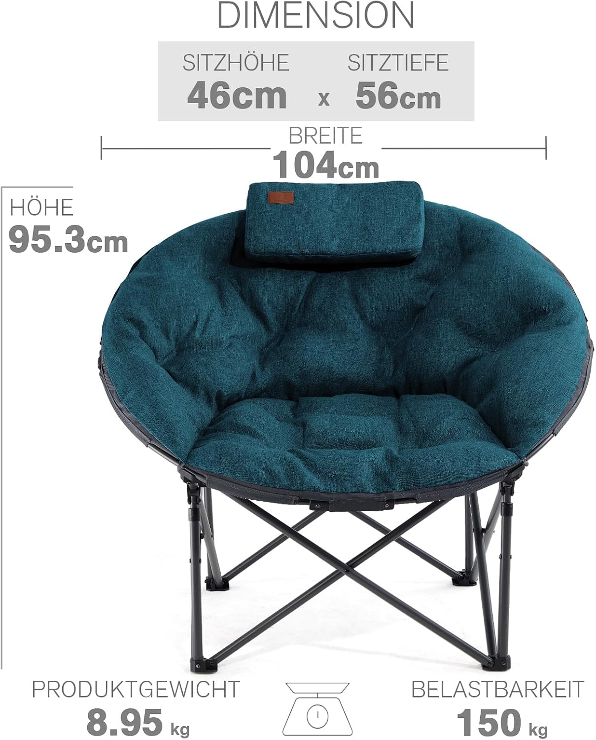 Moonchair XXL használat kültéren