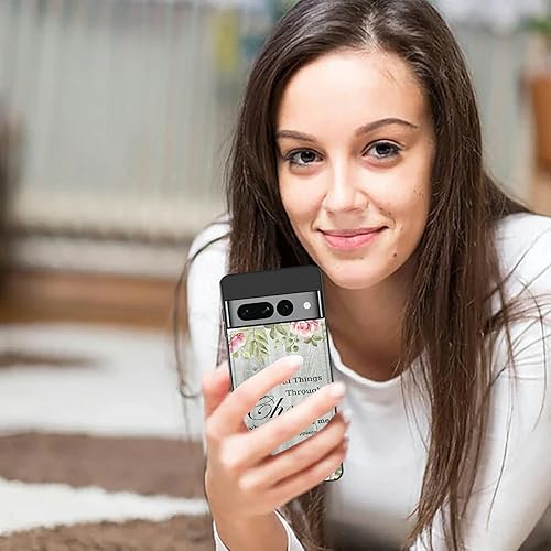 Miniatura 6 de Rossy Funda para Google Pixel 7 Pro para Pixel 7 Pro con tarjetero para mujeres y hombres, versículo bíblico filipenses 4-13 patrón de piel