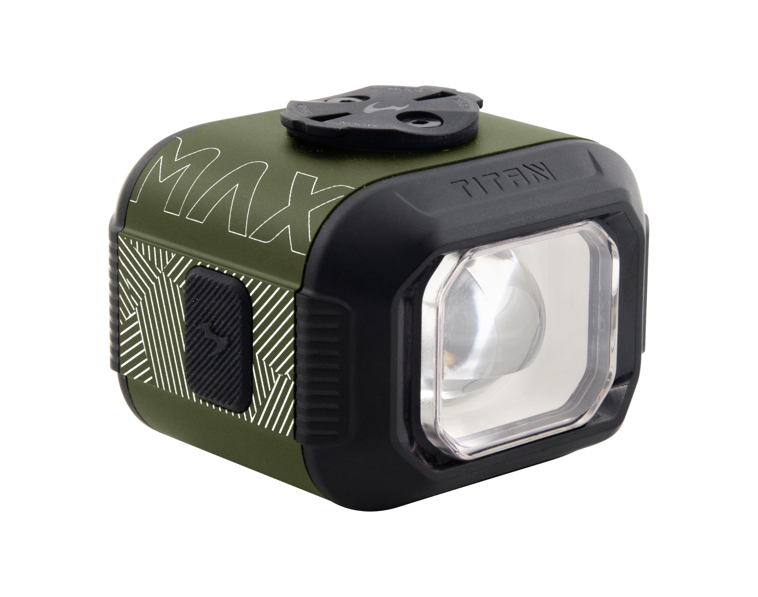 Moon Titan Max Front Bike Light (Green) - 1700 Lumen, Wireless Remote, USB-C
