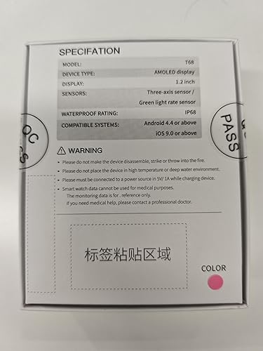 Miniatura 10 de Relojes inteligentes para mujer, Android IOS, pantalla AMOLED ultra clara de 1.2 pulgadas, rastreadores de actividad física con llamada Bluetooth