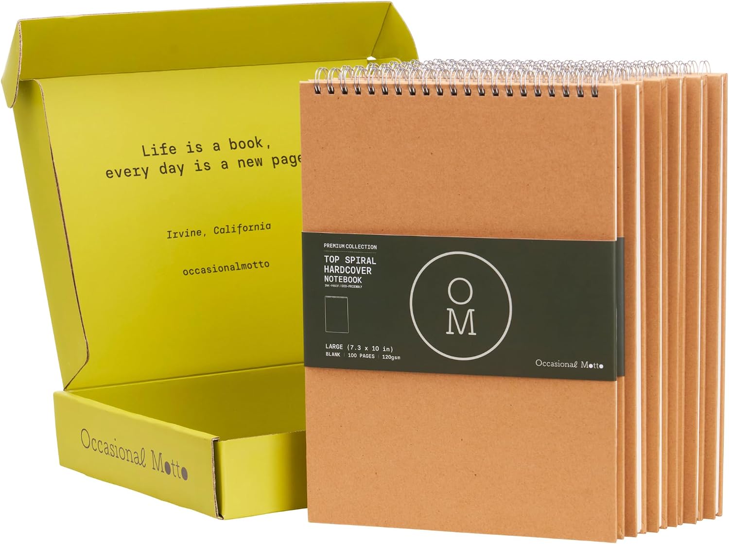 6-Pack Blank Premium Hardcover Top Spiral Notebooks | Sturdy Front and Back Hardcovers & 120GSM Paper (50 Sheets / 100 Pages Per Book) (Pocket - 4 x 5.5 inches) image 5