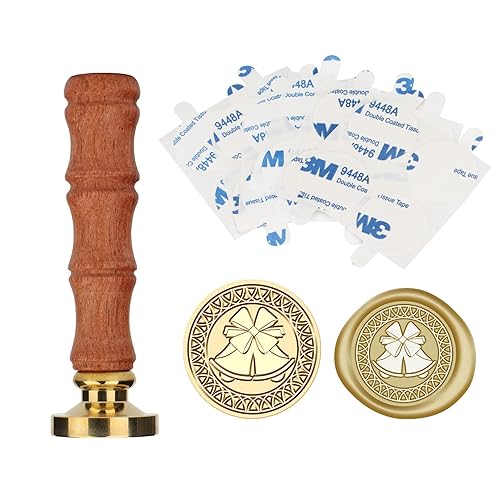 LGEGE Sello de cera de campana de Navidad, decoración ideal de tarjetas de Navidad, invitaciones, sobres vintage, diario, postales, invitaciones,