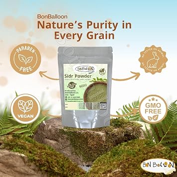 bonballoon Wholesale Seder Sidr Leaves Leaf Powder for The Hair Skin Care Body (Lote Tree Jujube Ziziphus Spina Christi Christ Golchin Lotus) Herbs (26.5 oz / 750 gm)