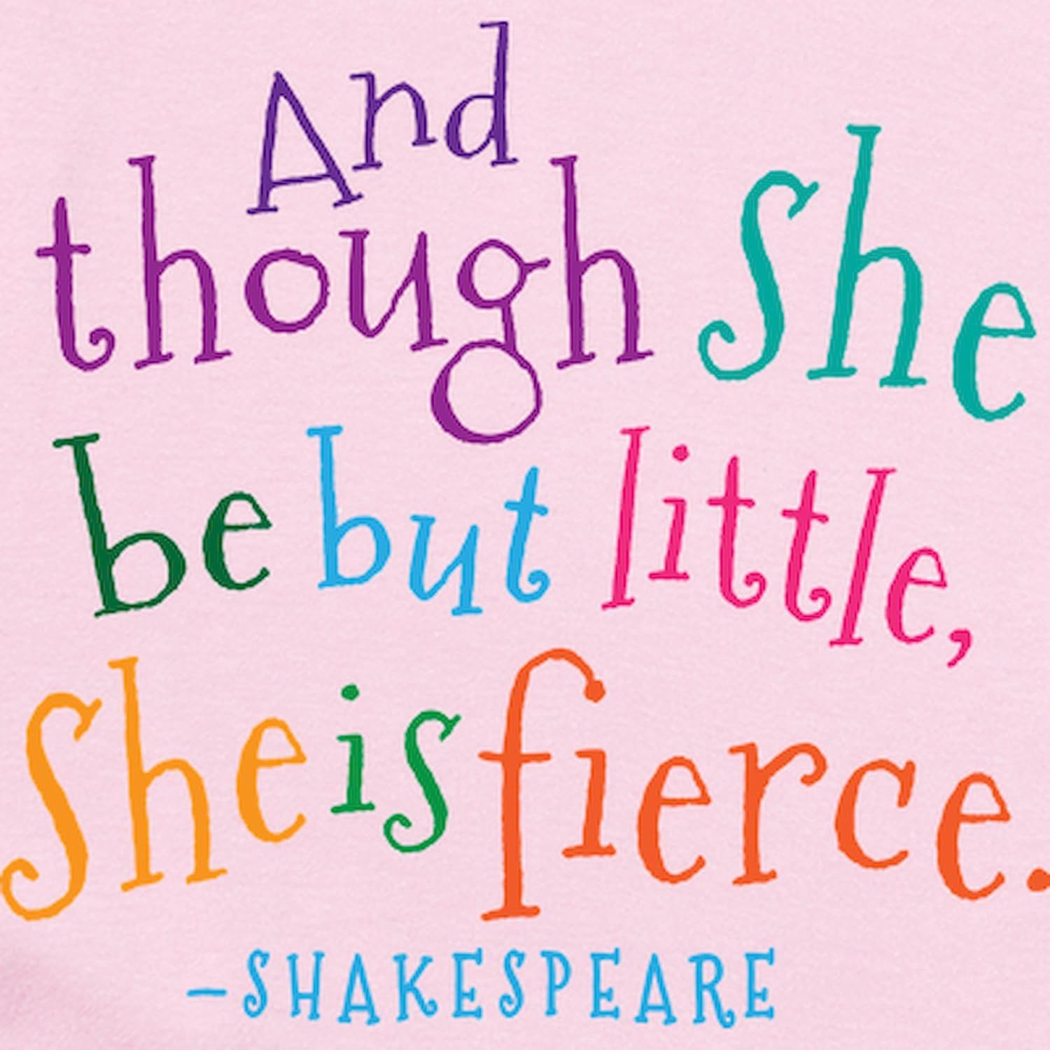 CafePress Shakespeare She is Fierce Quote Body Suit Cute Long Sleeve Infant Baby Bodysuit Romper