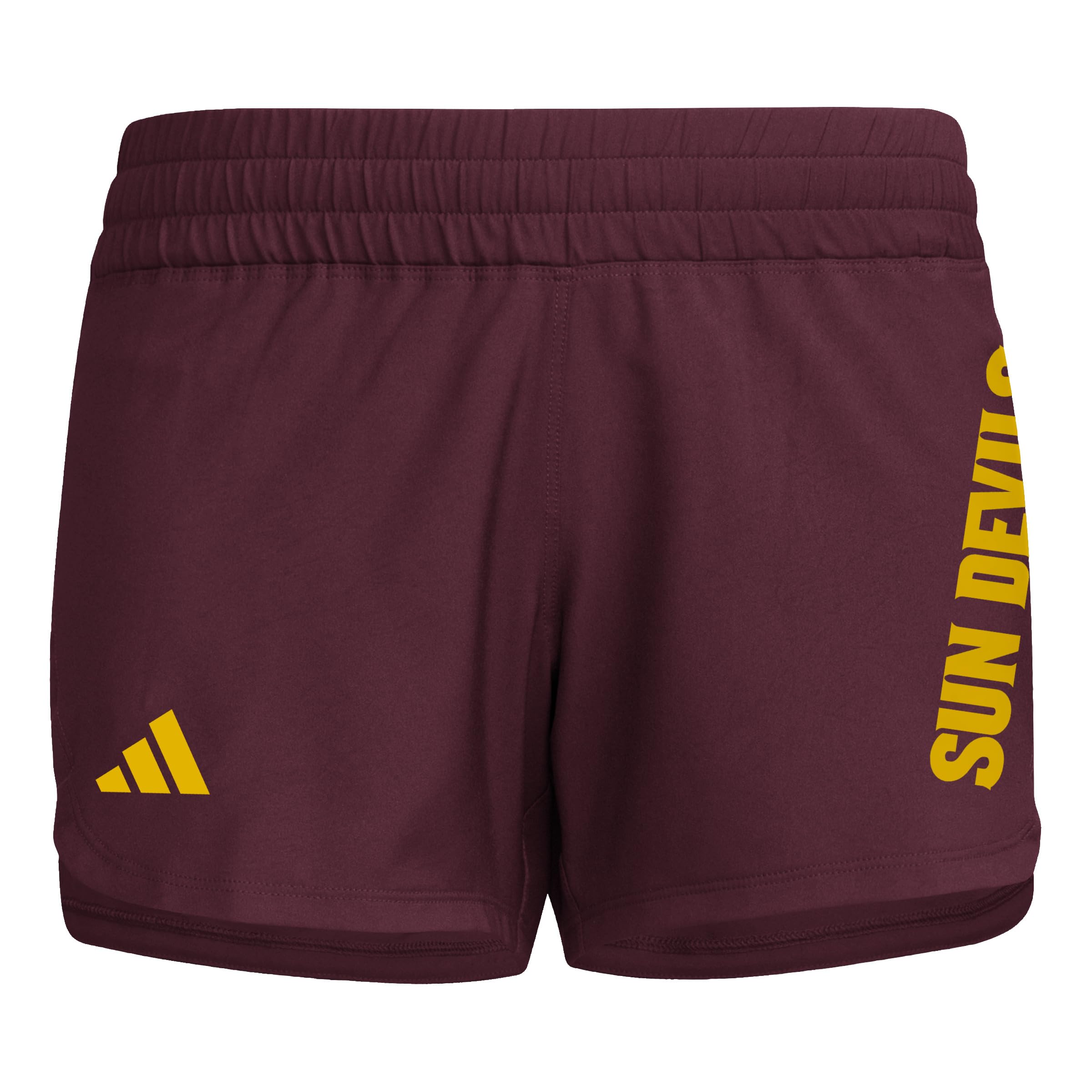 adidas Women's D4T Woven Arizona State University Training Shorts, Team Maroon/Team Collegiate Gold/Arizona State University, Small/3" Inseam