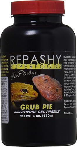 Repashy Grub Pie Insectivore Diet Gel Premix Reptil Frasco de 6 onzas