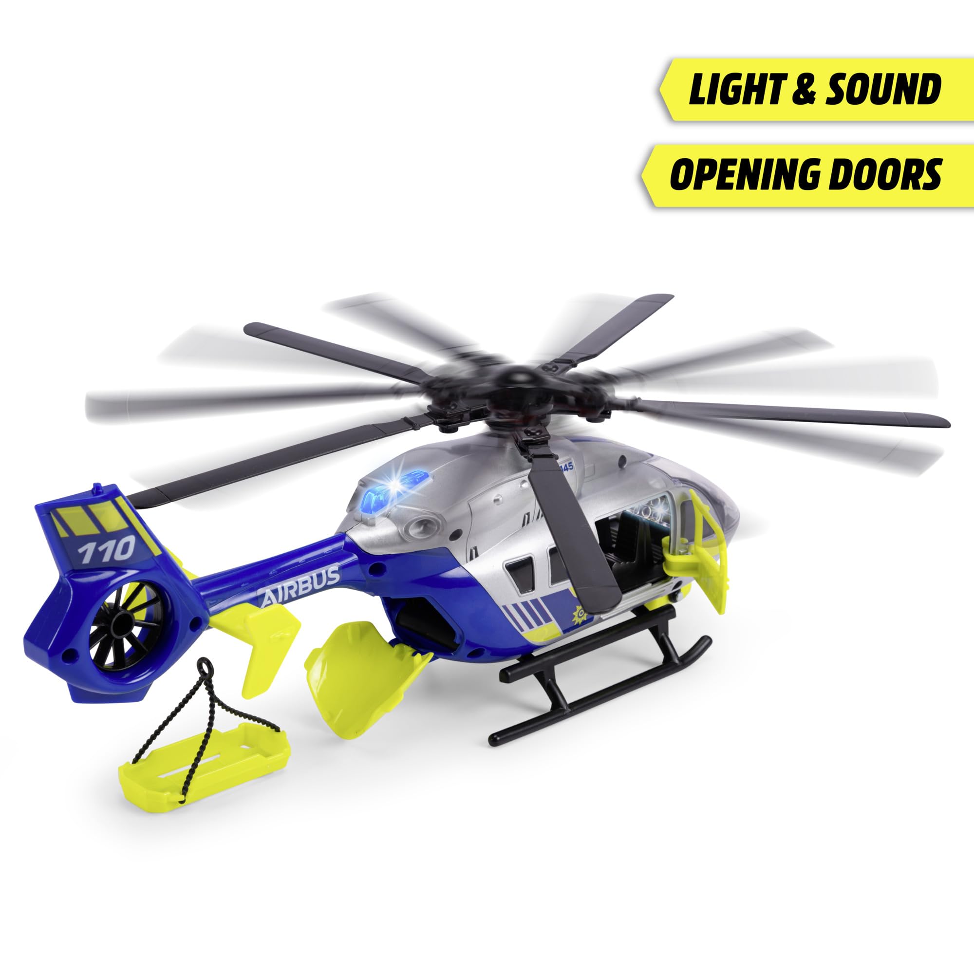 Dickie - SOS Helikopter 36cm - Blade obrotowe 36cm - Wciągarka mobilna - 203716028038