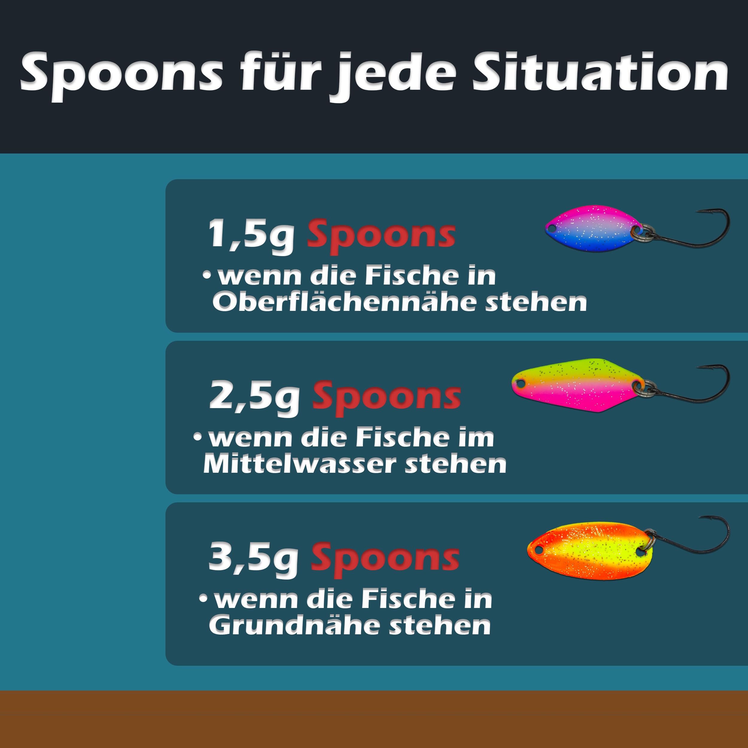 Paradox Fishing Set di esche per trote e trote, con scatola, per trote, pesca, trote, trote, spoon trote