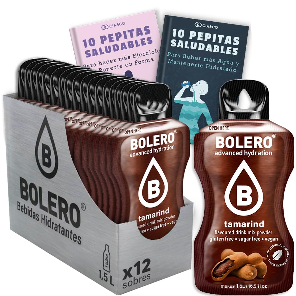 24 x Bebida Bolero COLA Hidratante Sin Azucar (24x9 grs) + 30 Pepitas Saludables para una vida más sana by Cia&Co — view 193