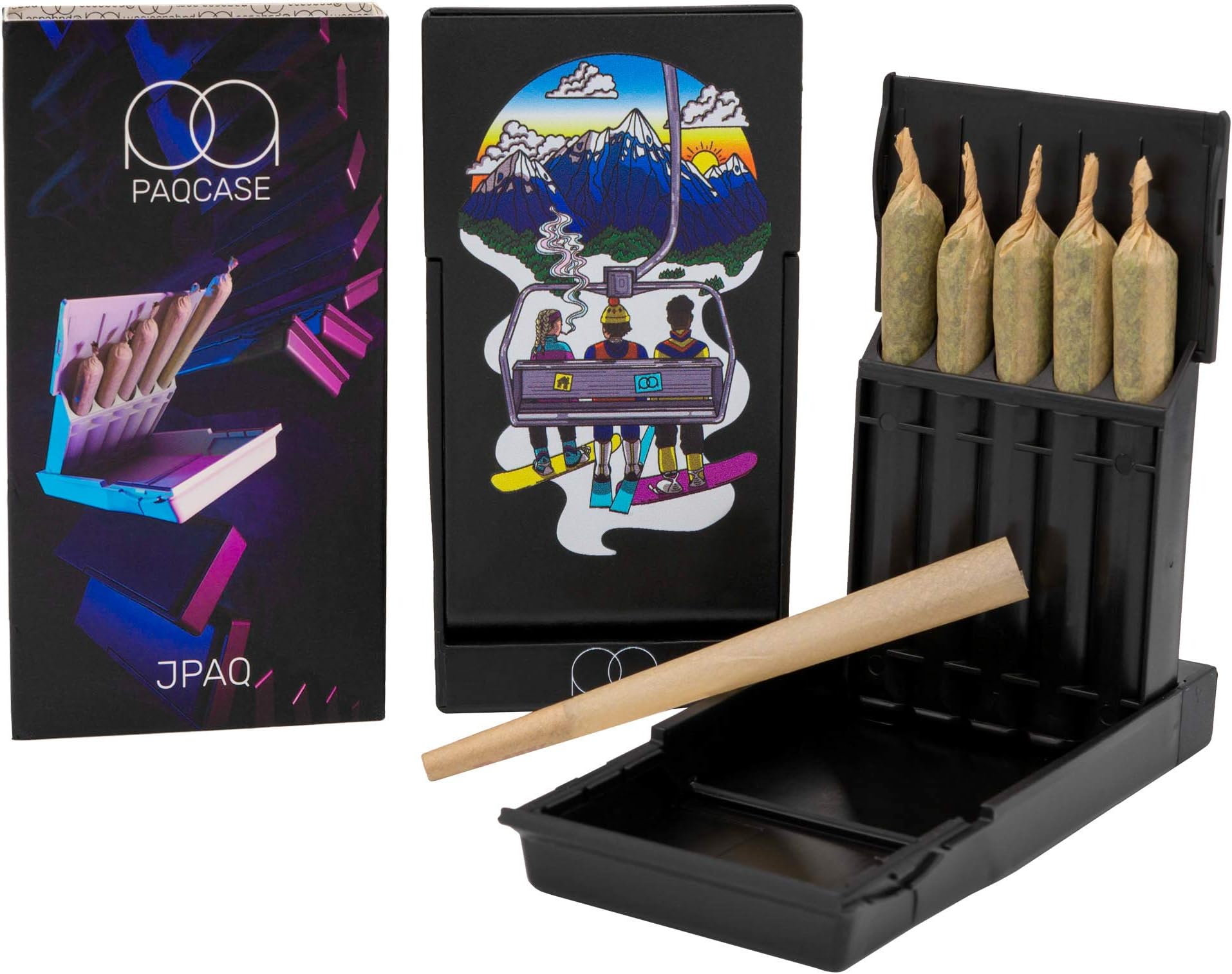 JPAQ | World's Most Innovative Gasket Sealed Case for 5 PreRolls featuring Roach Coach (Lifted Lifts)