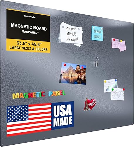 Vista 34 de Tablero magnético de 24 x 72 pulgadas, tablero de notas y visión para el hogar, la oficina y el aula, tablero magnético para niños, tornillos
