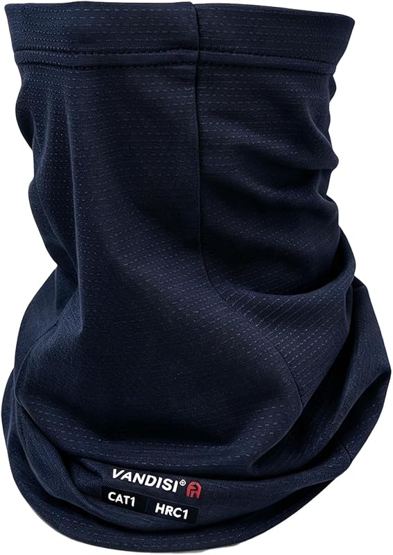 FR NECK Gaiter Face Mask for Summer Birdseye Mesh Lightweight CAT1 | Inherently Flame Resistant Welding Hood,5.5oz,heather /solid,Strecthable,Lightweight,Breathable,One Size Fits all
