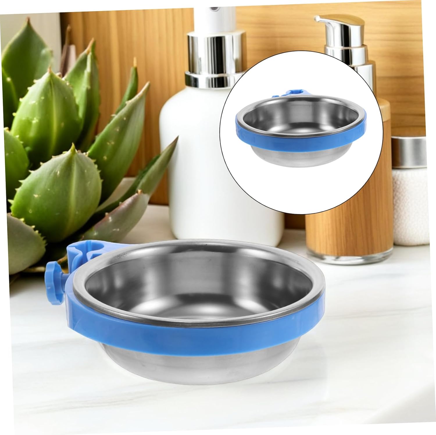 Garneck Stainless Steel Spa Cart Basin Ring for Facial Wash Bowls