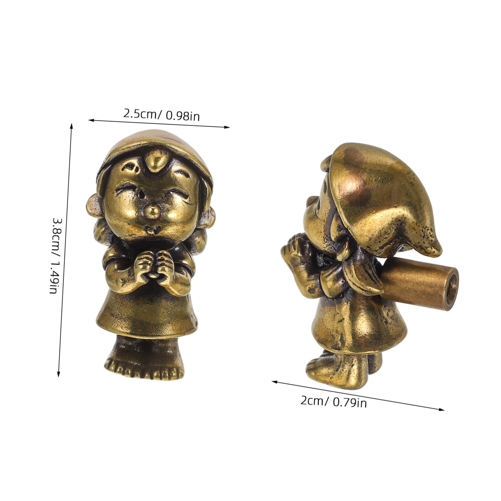 FOYTOKI Brass Pulls for Boys and Girls' Cabinets Charming Prayer Girl Knobs Elegant Hardware for Bedroom Decor