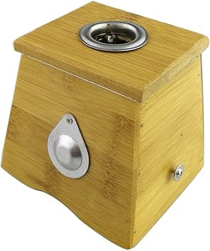 Winterworm Bamboo Healing Box for Moxa Moxibustion Medicine Therapy One Hole