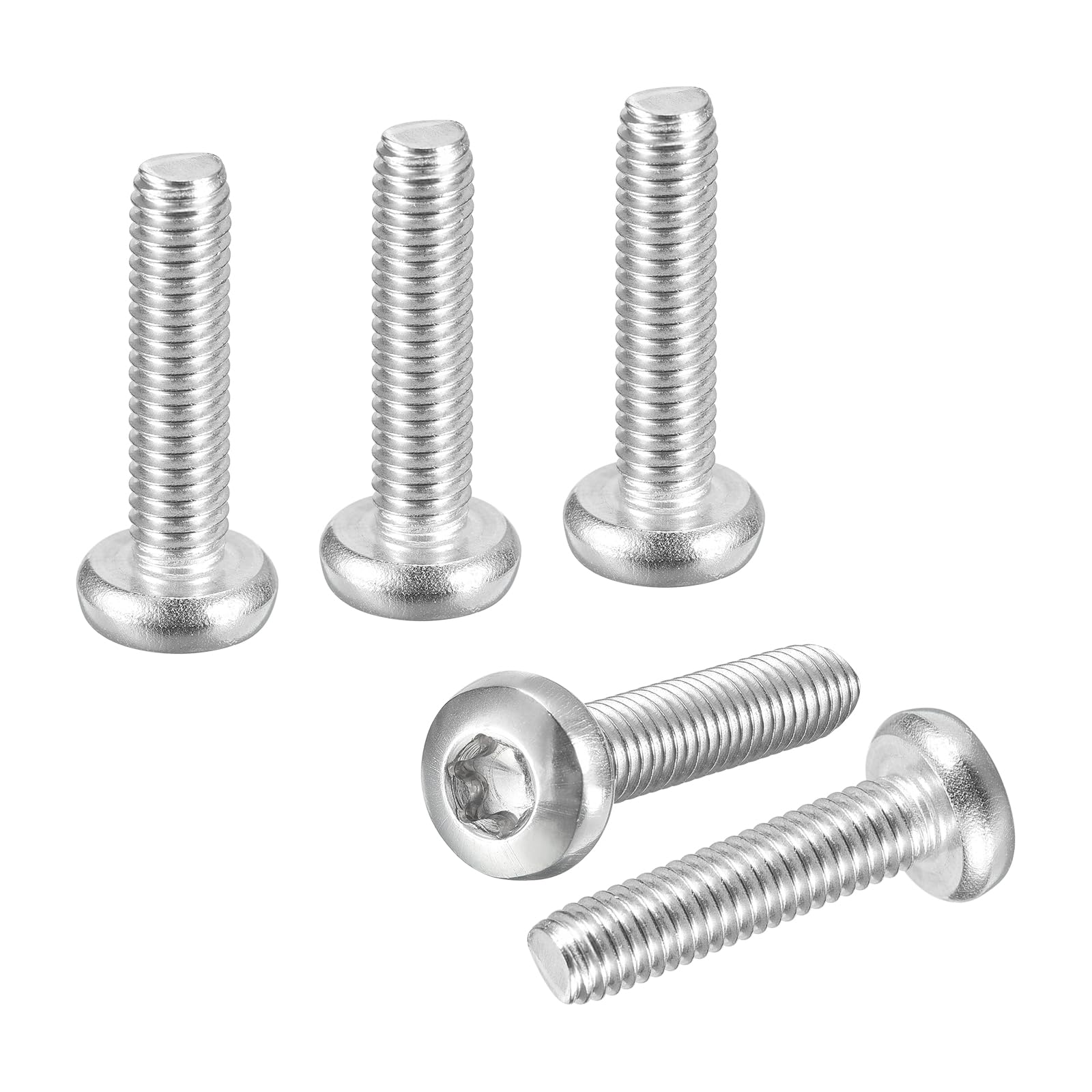 DTGN M6x25mm Pan Head Torx Security Screw, 24Pack, Good for Machinery