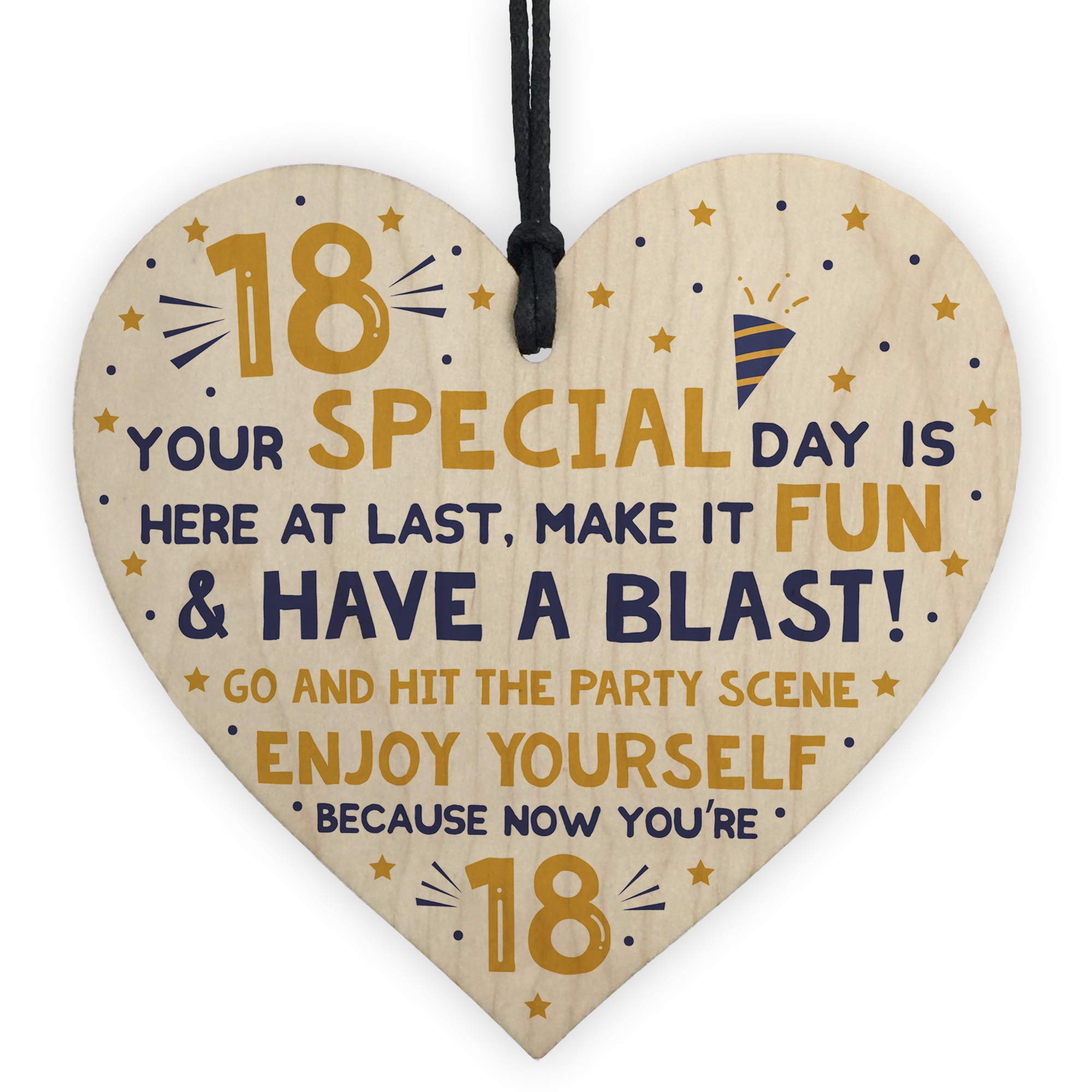 Red Ocean 18th Card Eighteenth Birthday Gift For Daughter Son 18 Birthday Decorations