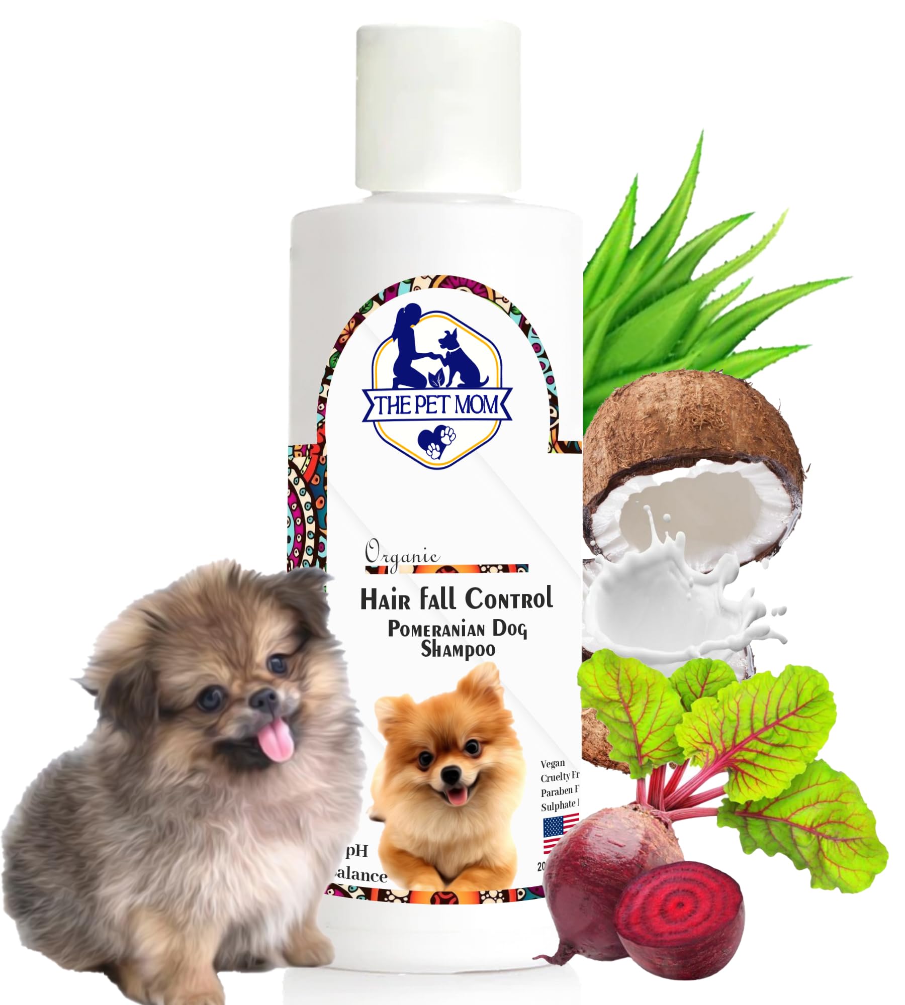 The Pet Mom Pomeranian Dog Shampoo Hair Fall Control –Help in Shed Control, Strengthening Coat & Reduces Hair Fall, Soft, Cleans & Conditions | Dog Hair De-Shedding Cleanser for All Dog Breed – 200Ml (B0CLYZN1KB) Amazon Price History, Amazon Price Tracker