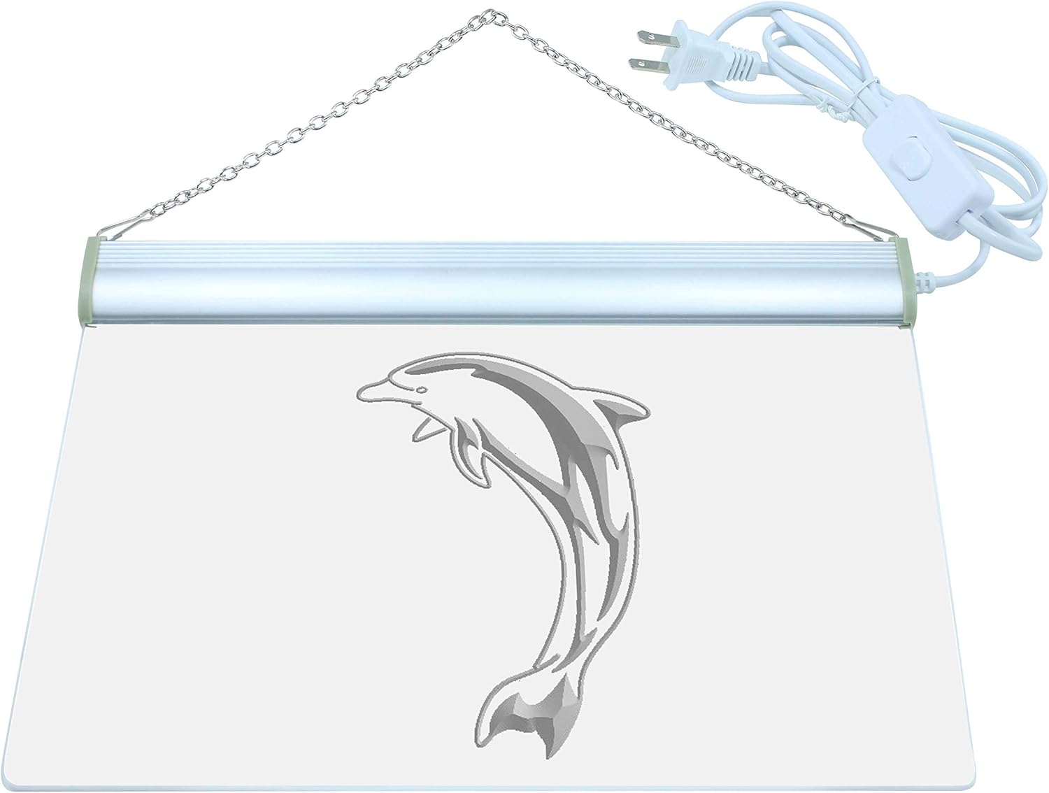 ADVPRO Dolphin Animal Ocean Display LED Neon Sign Purple 16 x 12 Inches st4s43-s206-p