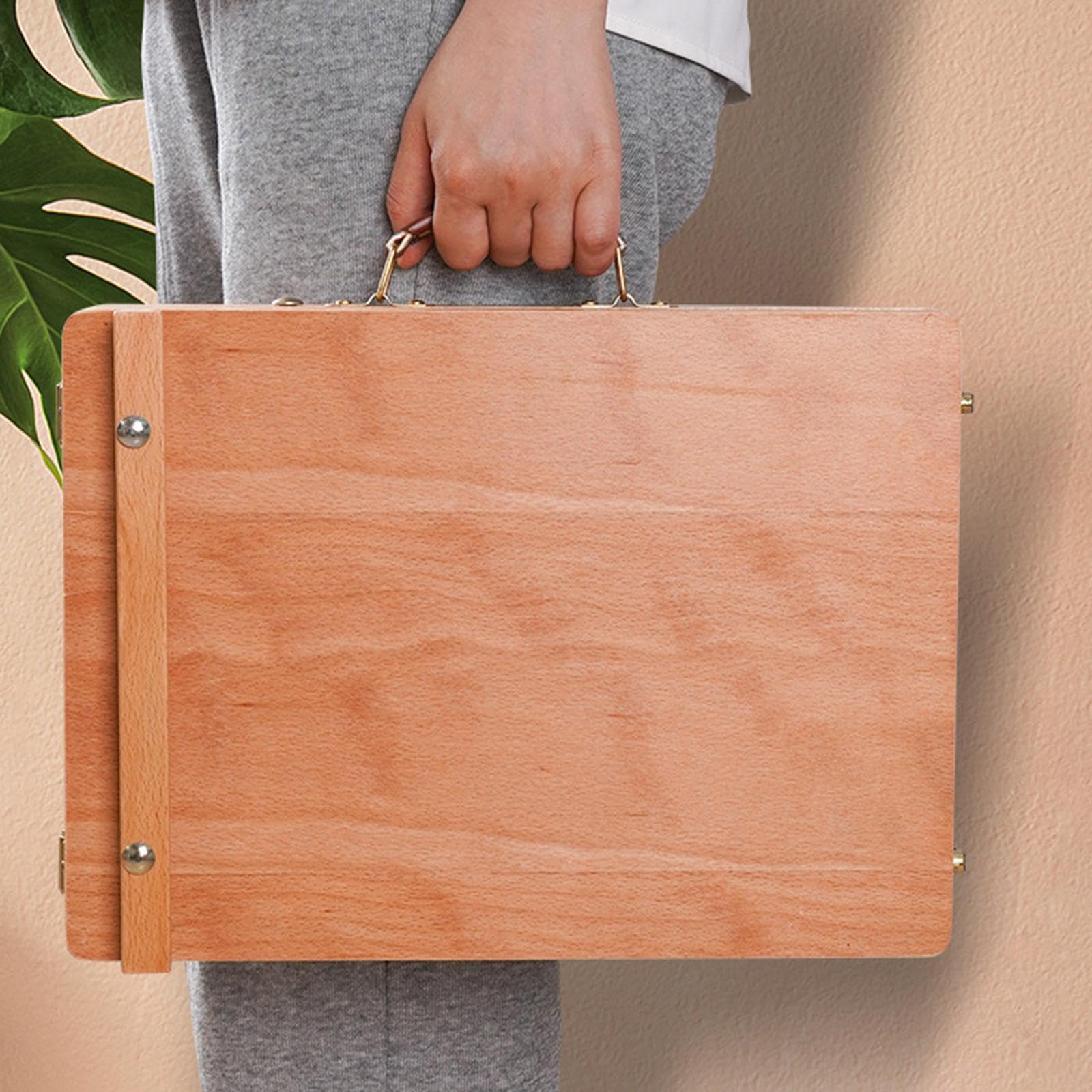 osiuujkw Estuche de almacenamiento para caballete de pintura para estudiantes principiantes con compartimentos divididos para organizar los materiales arte y facilitar el acceso. Caballete Para madera