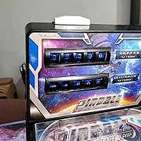 Vista 6 de PHATM Máquina de pinball de escritorio Retro Arcade electrónica Super Marble Arcade Machine Mini Pinball Juego para el hogar con marcador de música