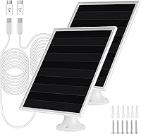 Vista 8 de Cargador de panel solar de 6 W, panel solar con micro USB y puerto USB-C para cámara de batería recargable DC 5 V para exteriores, IP66 resistente