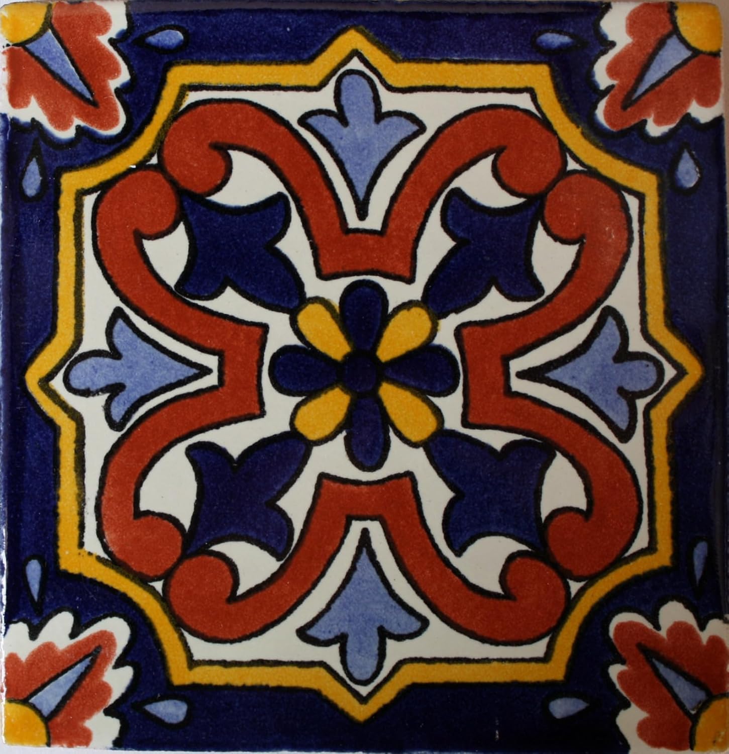 6x6 4 pcs Picota Talavera Mexican Tile