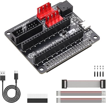 RGB Matrix Adapter Board for Raspberry Pi/Pico | HUB75 LED Panel Connector | Dual Power Input Type-C/DC-044 | 5V/8A Max