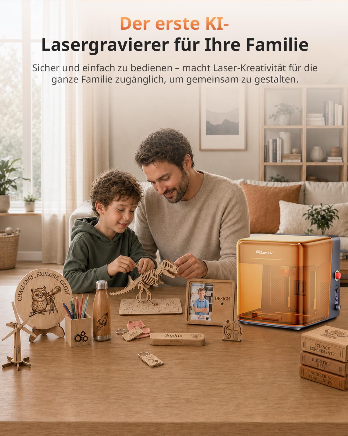 Creality Falcon A1C 5W Lasergravierer mit KI-Kamera