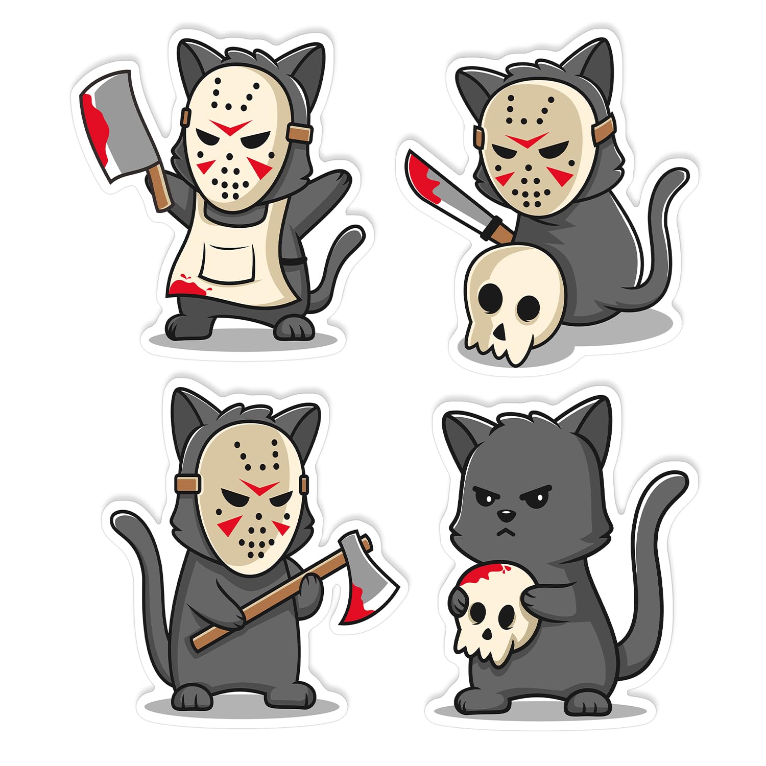 Photo 1 of (3Pcs) You Will Burn in Hell Sassy Cat Stickers 3'' Cat Sticker for Adults Waterproof Decal for Journaling Laptop Kindle Water Bottle Stanley Cup Bumper