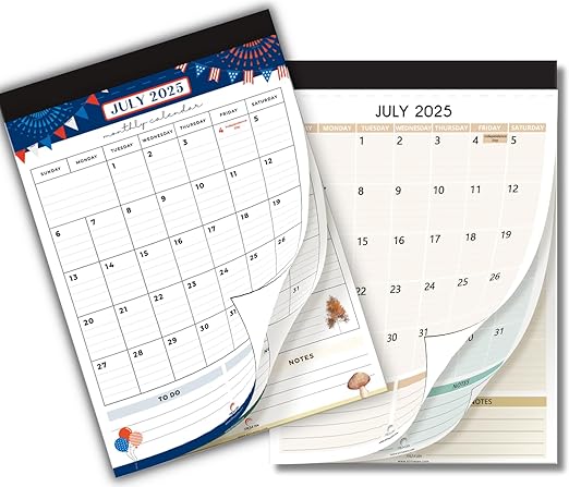 2025-2026 Fridge Calendars by Strive Zen, Magnetic Refrigerator Calendar Pad, Planner, A5 Size, Perfect for Separate Scheduling, Appointments, July 25 - December 26, Small