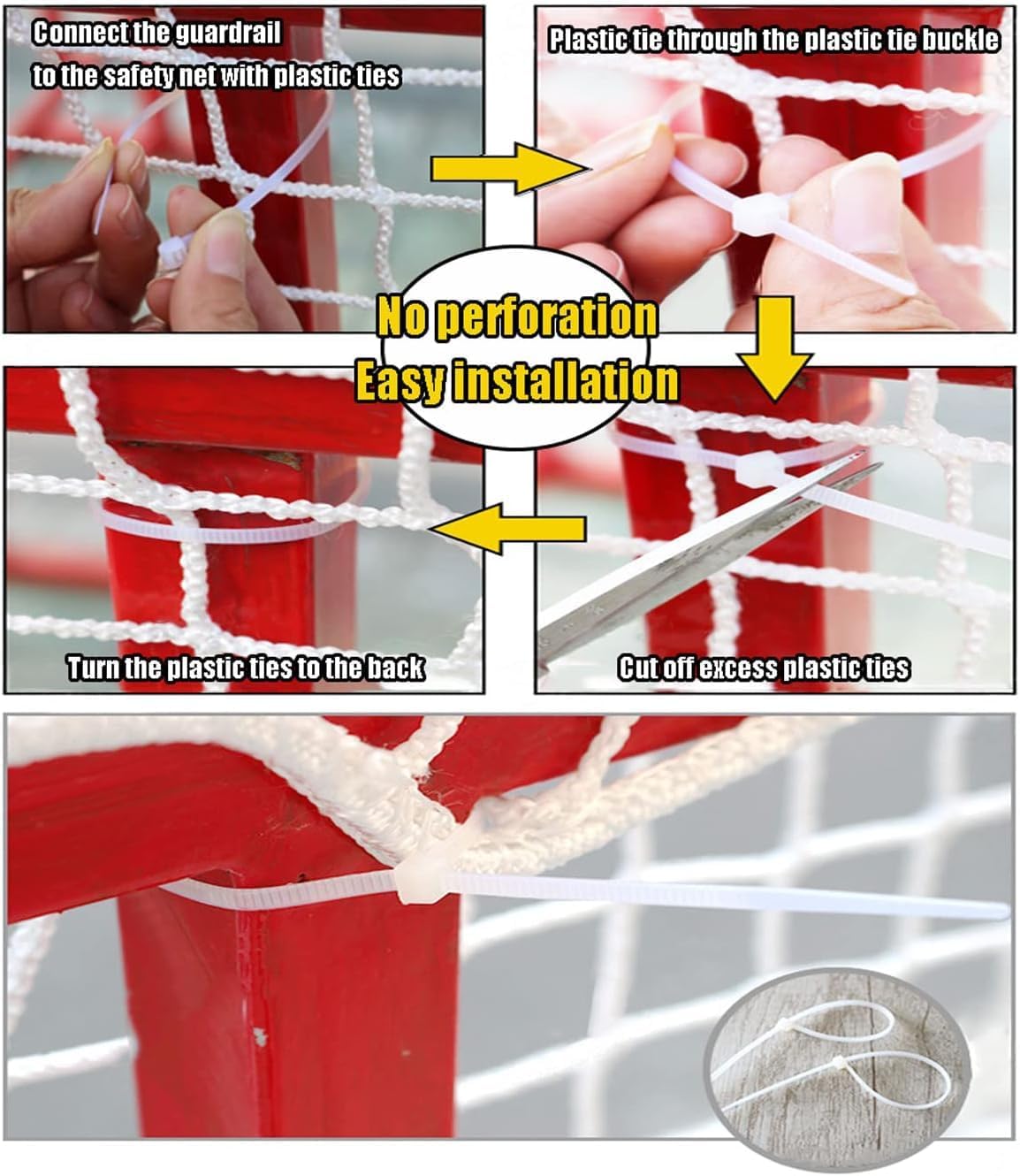 KACQIHTU Rope Net Kids Safety Net Stair Balcony Railing Child Safety Netting Playground Patio Barrier Fence Protection Net Pet Toy Anti-Fall Rope Netting