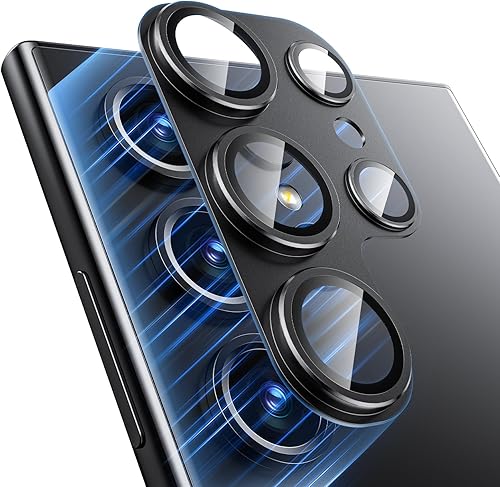 Mansoorr Protector de lente de cámara para Samsung Galaxy S24 Ultra, protección completa absorción de gran fuerza Protector de pantalla de cristal Mansoorr Protector de lente de cámara para Samsung Galaxy S24 Ultra, protección completa absorción de gran fuerza Protector de pantalla de cristal