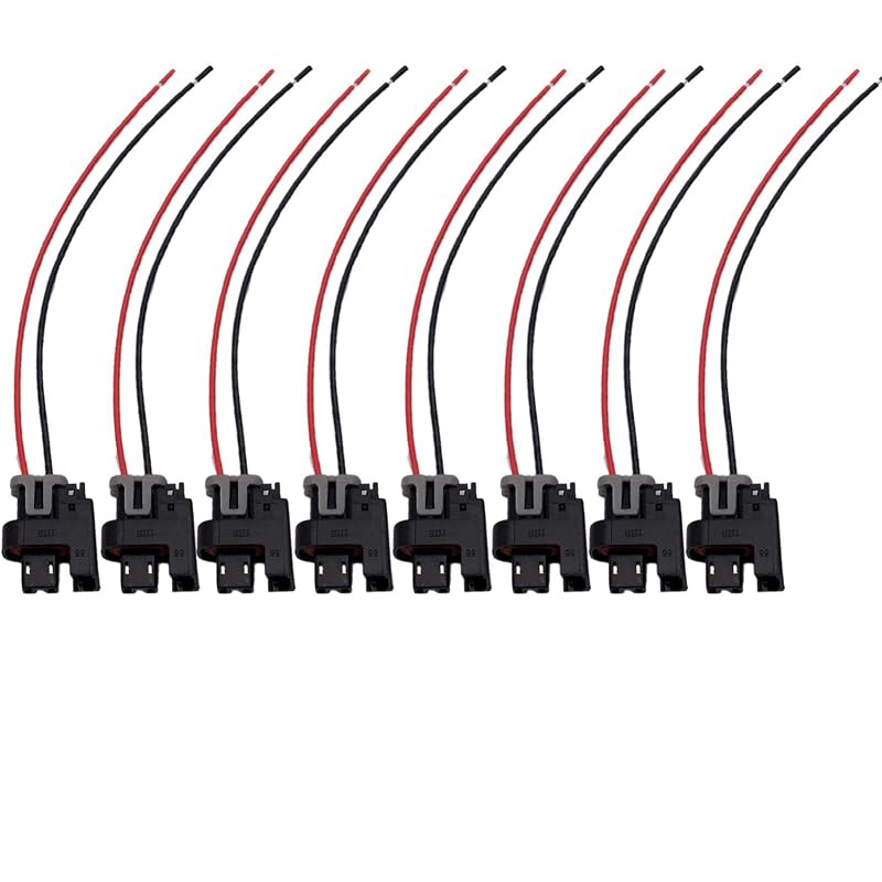 Conector Pigtail para Bico Injetor LS Truck Mini Multec 2 LIZAPUS WPINJ31X8 – Kit com 8 unidades