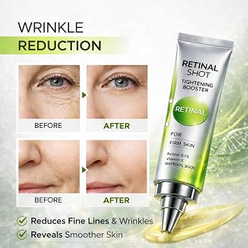 Retinal Shot Tightening Booster,Retinol Shot Tightening Serums,Retinol Serum for Face,Hydrating Facial Serums,Face Firming Cream,Anti Wrinkle Serum,15ml