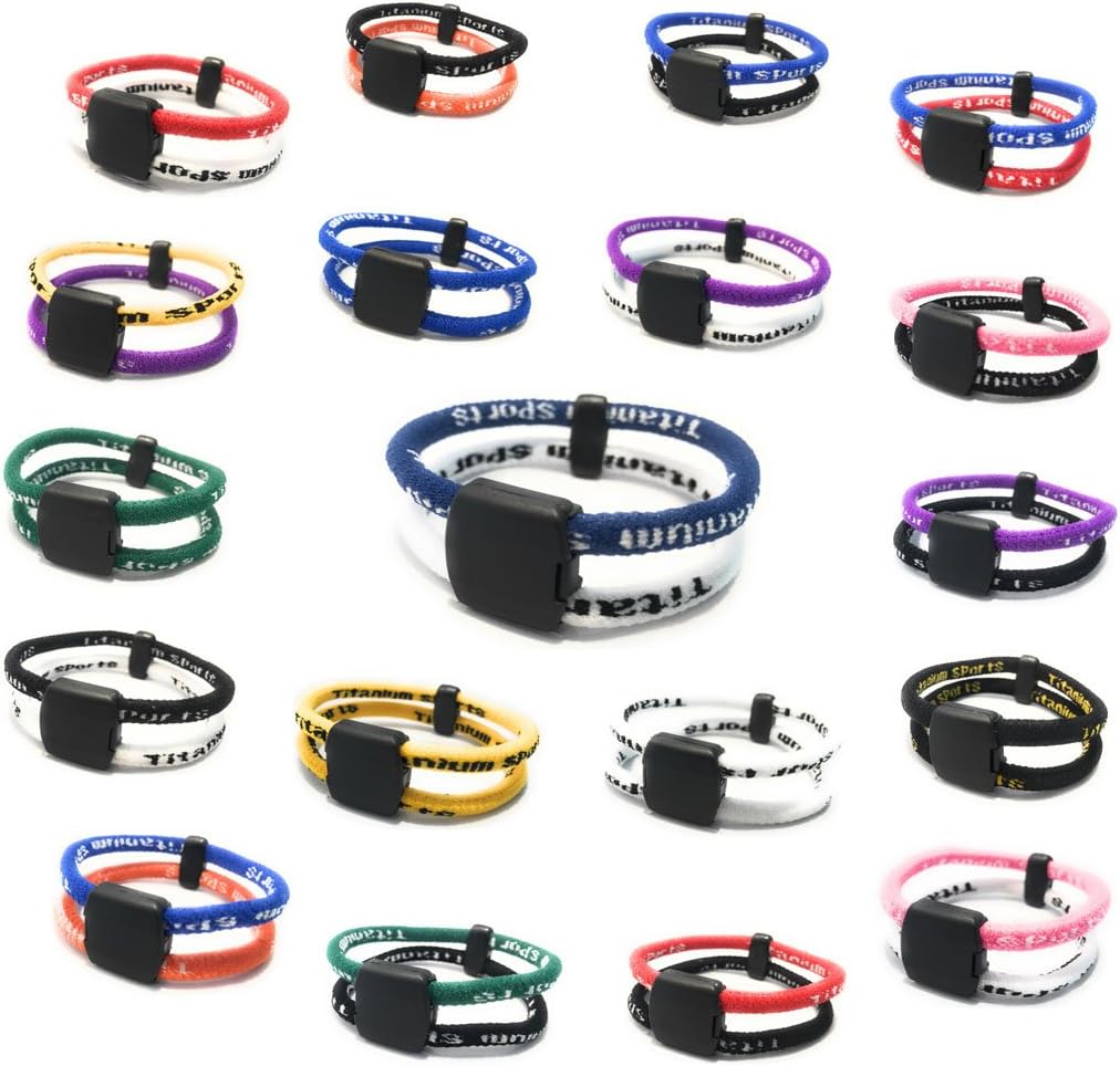 20 NEW COLOURS To Choose From! - Power Balance Energy® DUAL LOOP Magnetic Germanium Bracelet / Energized exclusive magnet / negative ion / health bracelet - With titanium, germanium, ceramic, tourmaline (negative ions) - All Sizes, All Colours on drop down menu