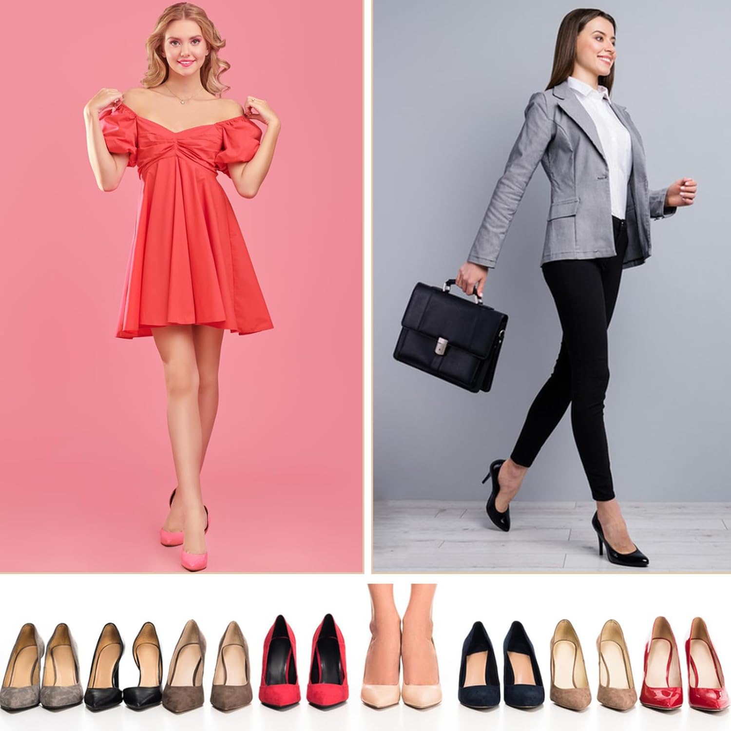 6 Pairs Ultra Low Cut Liner Socks Women Ball of Foot Cushion No Show Toe Topper - Image 7