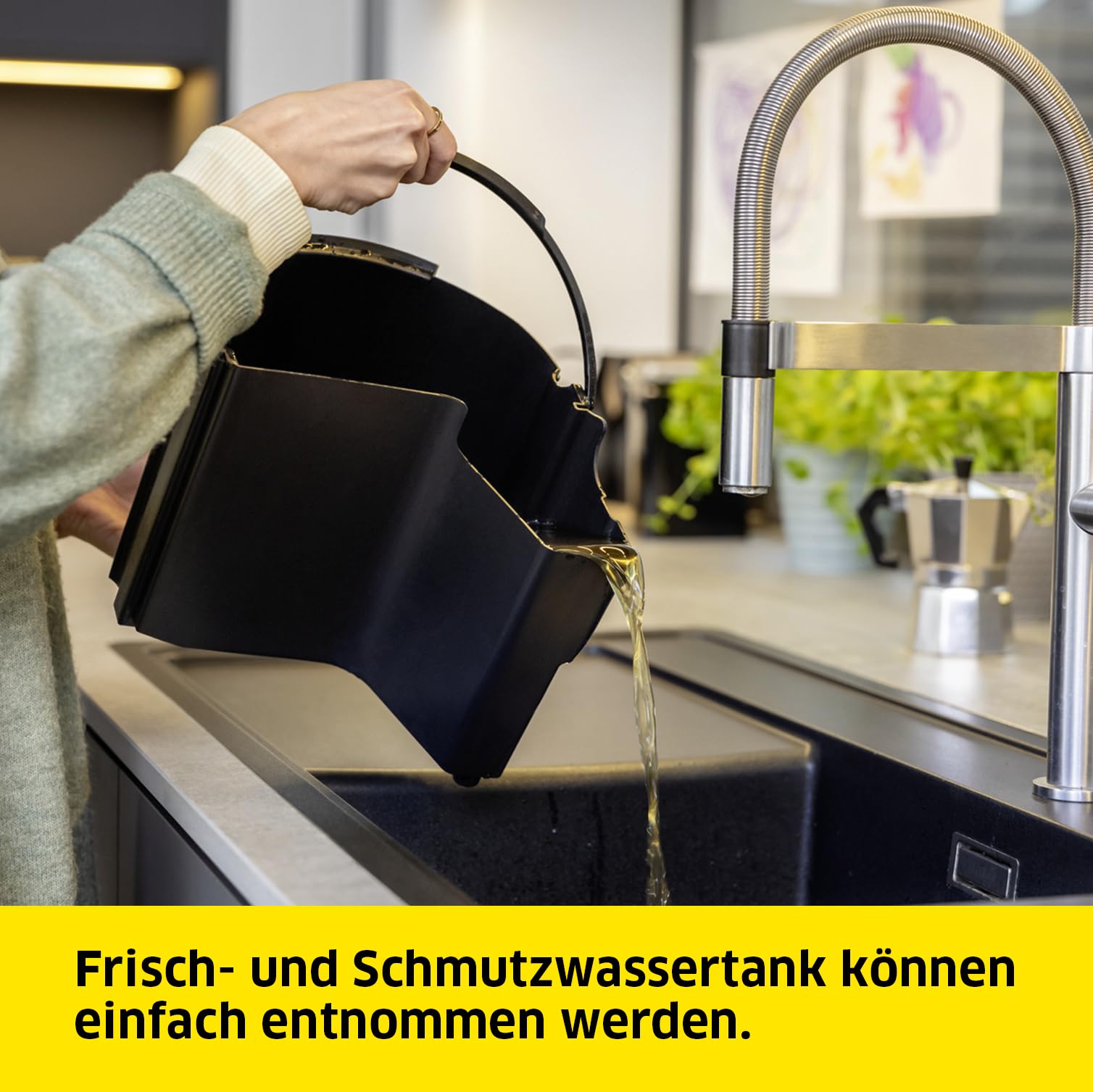 KÄRCHER Waschsauger SE 6 Signature Line, 2-in-1-Sprühsaugschlauch, Frischwassertank: 4 l, Schmutzwassertank: 4 l, Waschbodendüse mit Hartbodenaufsatz, Waschpolsterdüse, Boden-, Polster- und Fugendüse