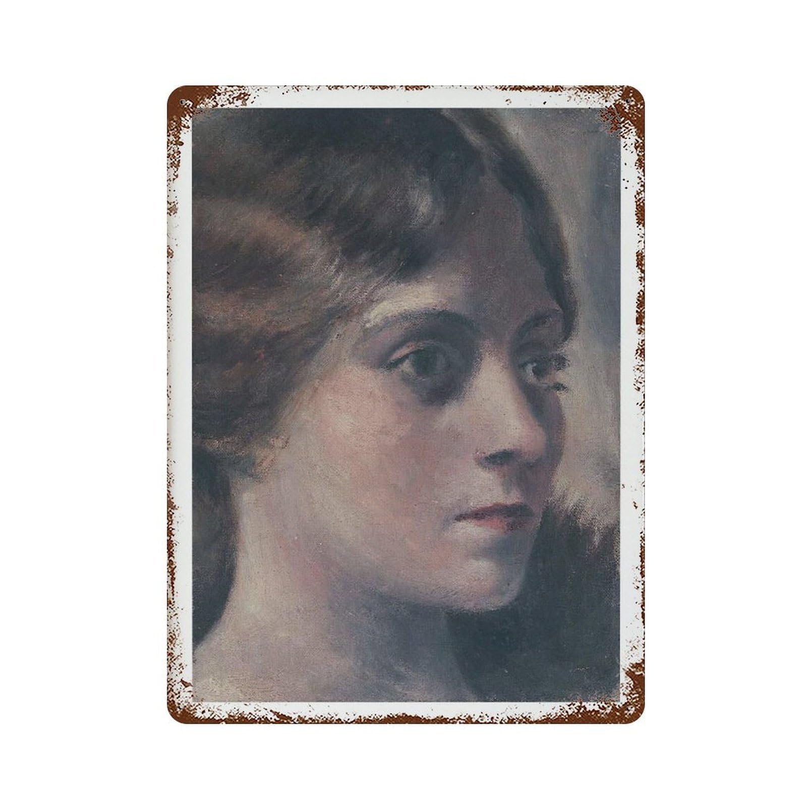 xiaoxiaoshen Picasso 'tete De Femme' Portrait Olga, Paris 1917 Wall Decor Art Metal Tin Poster Modern Home Decor Art Home Bar Shop Decorations Vintage Sign 40x30cm