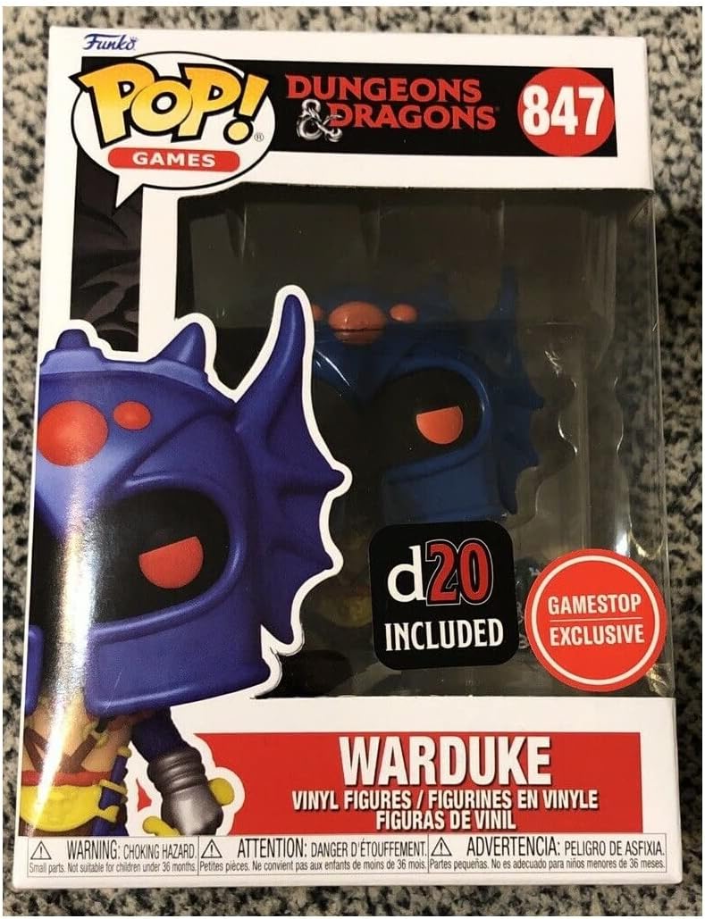 Funko Pop! Dungeons and Dragons Warduke Exclusive Figure with Bundled D20 : Toys & Games